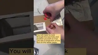 Build your own solar eclipse projector | CSA #shorts