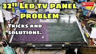 Led tv panel issue! half screen problem.