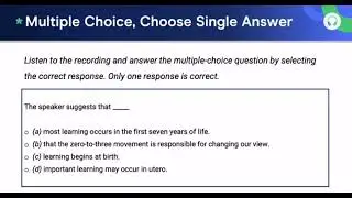 L Multiple Choice choose single answer 2