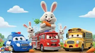The Giant Bunny Carrot Thief | Funny Cars For Kids
