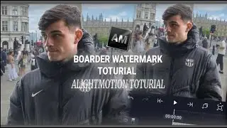 Tiktok style watermark boarder toturial|Alight motion|@serendipity.fx_7