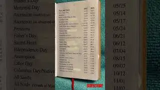 Holidays and Holy Days in 2025 & 2026