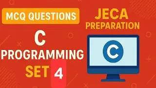 C Programming MCQs for JECA Exam 2025 | Important Questions & Answers Set 4 #wbjeca #jecaexam #wbjee