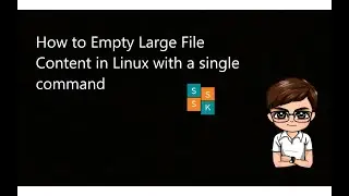 How to Empty Large File Content in Linux with a single command