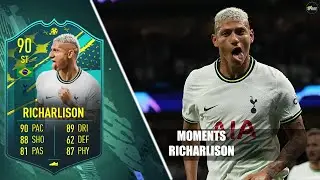 FAVOURITE STRIKER SO FAR!? FIFA 23 MOMENTS RICHARLISON PLAYER REVIEW | 90 MOMENTS RICHARLISON REVIEW
