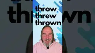 Conjugate with Svenglish! Throw threw thrown #english #pronunciation #learnenglish