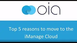 Top 5 reasons to move to the iManage Cloud