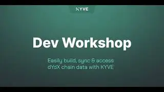 KYVE full data stack demo for dYdX nodes, devs, and analysts
