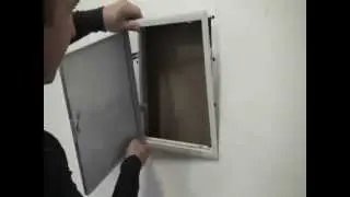 Mont&aacute;ž plechov&yacute;ch rev&iacute;znych dvierok FF Systembau do sadrokart&oacute;novej priečky