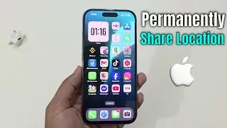 How to permanently share location on iPhone?