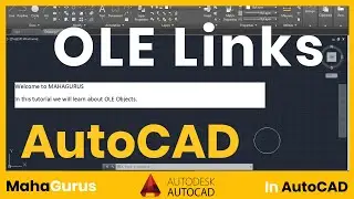 What is OLE Object and How to Use OLE Links in Autocad-  Edit File Using OLE Links Autocad Tutorial