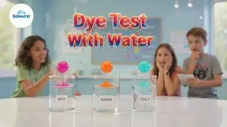 Kids Science Trick! Hot, Warm & Cold Water Dye Experiment | Sakuya