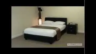 www.bedtown.co.uk - Leather Bedstead