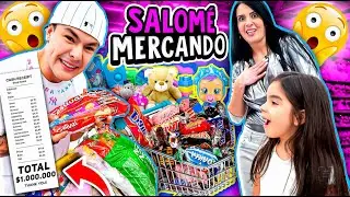 SALOM&Eacute; VA DE COMPRAS SOLA AL SUPERMERCADO POR PRIMERA VEZ😱CARLOS & ADRI