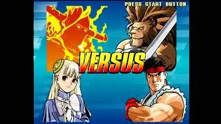 Capcom Fighting Evolution Pyron and Ingrid Play Through (PS2)