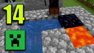 Minecraft - ПРОБУЕМ СОЗДАТЬ ОБСИДИАН - Нубокрафт 0 Серия 14