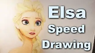 Elsa Speed Drawing ☆ Frozen ☆