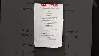 M.A. History(309) vinoba bhave University PYQs #pyqs #shorts