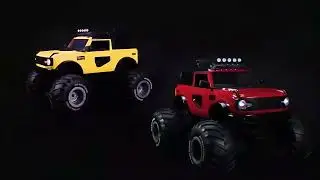 wheel Drive Rock Off road Truck Toy
