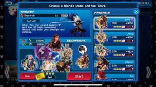 KHUx - Dark-Winged Sephiroth Final Battle
