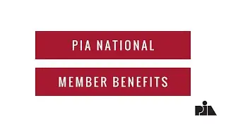 PIA National Member Benefits