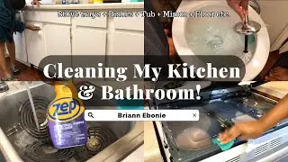 Clean With Me- Kitchen + Bathroom (Spring Cleaning 2023)