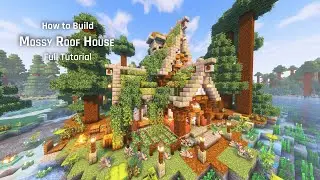Minecraft Cozy Forest Cottage Build Tutorial | Mossy Roof House