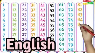1 to 100 Counting in English | 1 se 100 | How to learn Numbers | Nursery Lkg & Ukg Classes