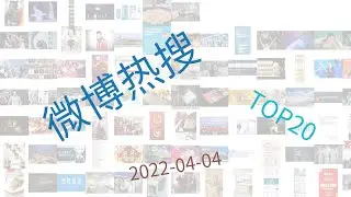 Trending topics on Weibo, 04-04-2022