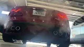 2016 Jaguar F Type R coupe cold start
