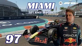 F1 25 | 50% RACE LENGTH | DRIVER CAREER MODE PART 97: MIAMI GRAND PRIX