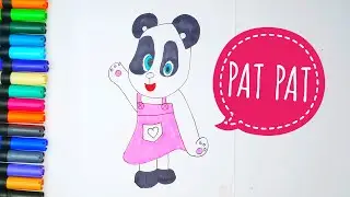 How to draw Pat-Pat from Noddy | Easy drawing of White Teddy Bear | Noddy Characters |