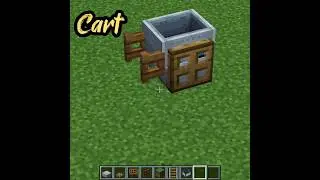 How To Make A Small Horse Cart In Minecraft. #minecraft #minecraftraj #shorts