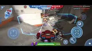 Ares Robot with Overdriver 16 weapon. Mech Arena Shooting Game 🤖