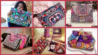 Most beautiful and stylish embroidery clutches for girls | Embroidered clutch collection 2021-22