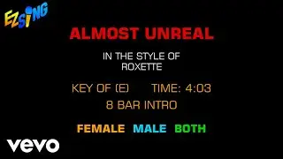 Roxette - Almost Unreal (Karaoke EZ Sing)