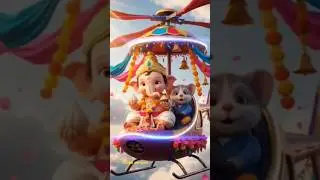 🚁 Sky Mein Ganesh Ji ✨ | Divine Darshan 2025 🙏 #shorts #ganesh #ytshorts #fypシ #trending #viral #yt