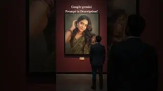 How to create an image where a man looks at your art portrait| Google gemini | #googlegemini #ai