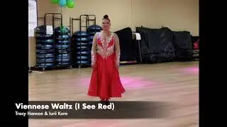 Pro-Am Viennese Waltz: Tracy Hannon and Iurii Kora Viennese Waltz ( I See Red )
