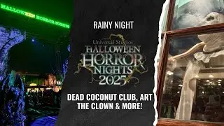 Rainy Day Halloween Horror Nights Fun 2025 | HHN34 Dead Coconut Club, Art The Clown & More!