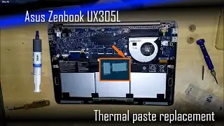 How to change thermal paste in asus zenbook UX305l #repair #righttorepair