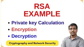RSA Algorithm Example | Private Key Calculation Step-by-Step | Encryption | Decryption