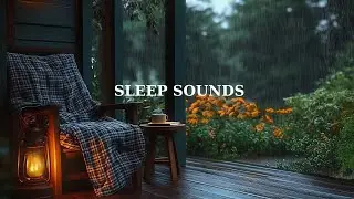 🌧️ Rainy Porch Ambience | Cozy Chair, Lantern Glow & Relaxing Rain Sounds