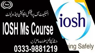 Iosh course in rawalpindi #ioshcourse #safetytraining