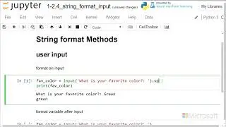 input formatting - Introduction to Python: Absolute Beginner Module 1 Video 22