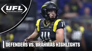 D.C. Defenders vs. San Antonio Brahmas | UFL Highlights