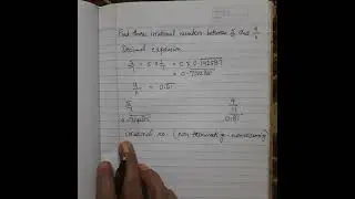 Find three irrational numbers between 5/7 and 9/11. #numbersystems #maths9th #class9maths #byjus