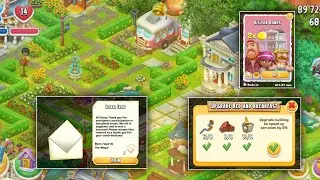 Hay Day Gameplay Level 64 | 2xVisitorBonus, Upgrade Bed & Breakfast,5 Daimand Truck Delivery Reward