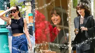 😍 NEW! DAKOTA JOHNSON With PEDRO PASCAL On The Set Of 