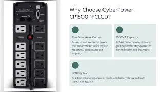 CyberPower CP1500PFCLCD Battery UPS